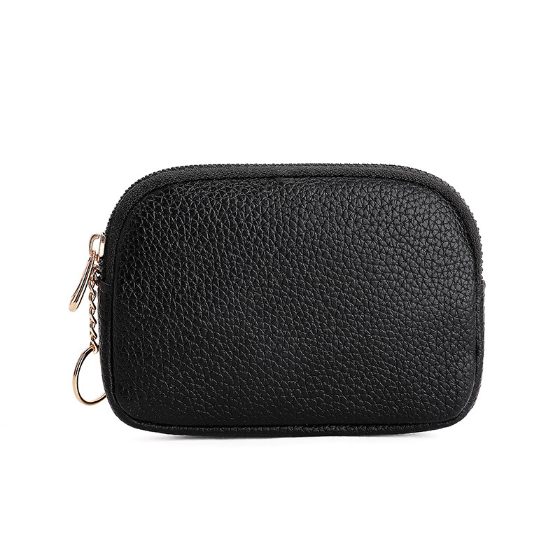 Fashionable new ladies' clutch with zipper, short women's wallet, casual coin purse, key case, coin case, small women's bag Item Picture