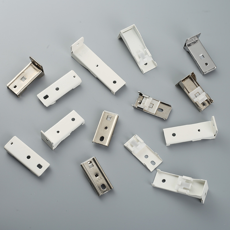 Thickened curtain track, top-mounted code, single-track curtain rod accessories, small curved rail, side-mounted code, inner top code, installation code details Picture