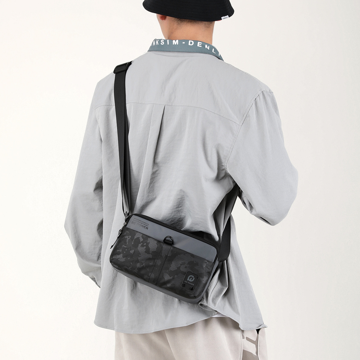 WEPOWER's new Oxford fabric men's bag, casual single-shoulder crossbody bag, casual sports backpack, outdoor small bag, cross-border details Picture