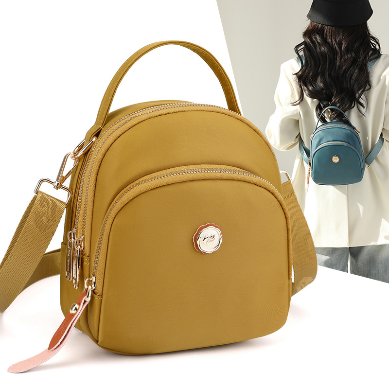 Colorful Fox's new multi-functional backpack for women, a daily portable single-shoulder bag with large capacity and water-resistant nylon full figure