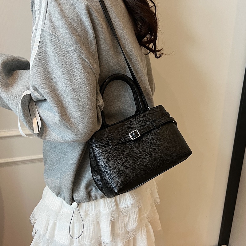 Fashion 2025 Korean style Instagram trendy single-shoulder bag, casual hand-held bucket bag, new versatile crossbody bag and handbag Specification drawing