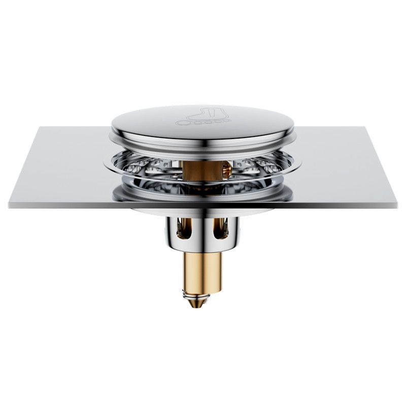 Stainless steel anti-odor floor drain with a universal household bathroom sewer anti-odor backflow device - foot-operated spring floor drain core Application Scenario