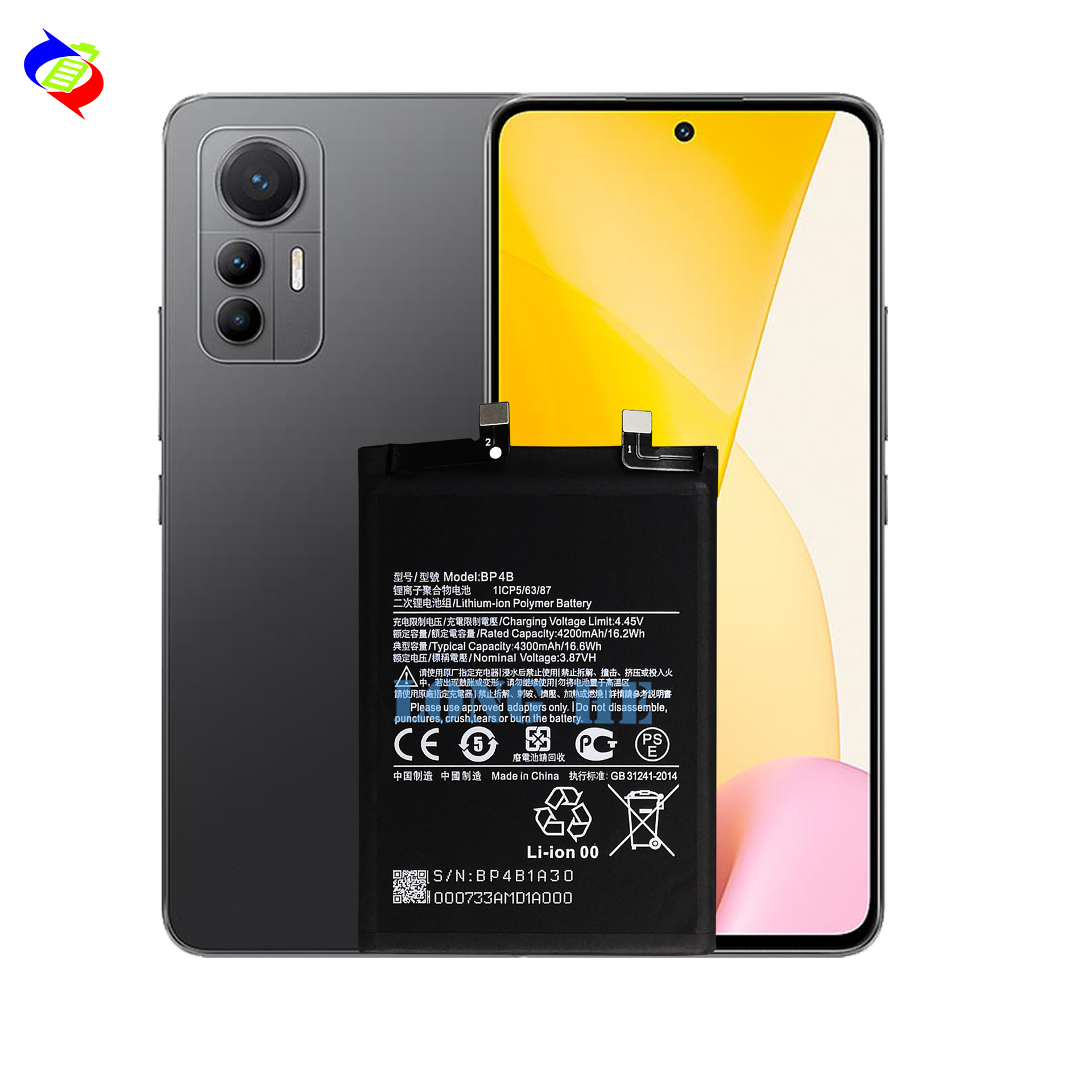 This large-capacity wholesale battery BP4B board is suitable for Xiaomi/Xiaomi 12lite 2203129G mobile phones Application Scenario