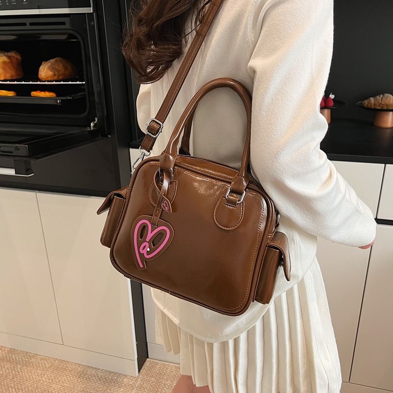 Large-capacity toast bag for women, 2025 new Boston Tote bag, single-shoulder crossbody, hand-carry, official document crossbody bag Specification drawing