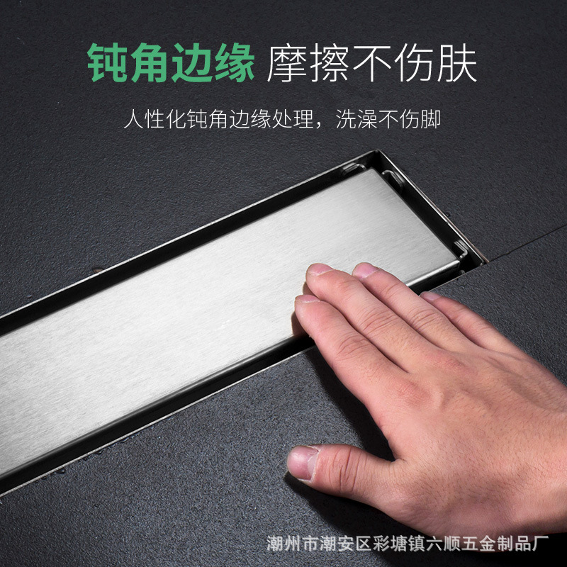 Invisible floor drain, 304 stainless steel/with rectangular anti-odor and anti-insect floor drain, Amazon cross-border supply, one-piece consignment Application Scenario