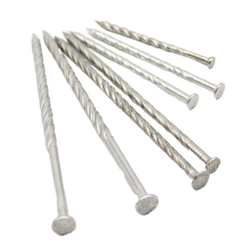 304 stainless steel floor nails, 201 twist nails, tray nails, threaded large nails, 3-inch 3.545, anti-corrosion wood, Amazon Item Picture