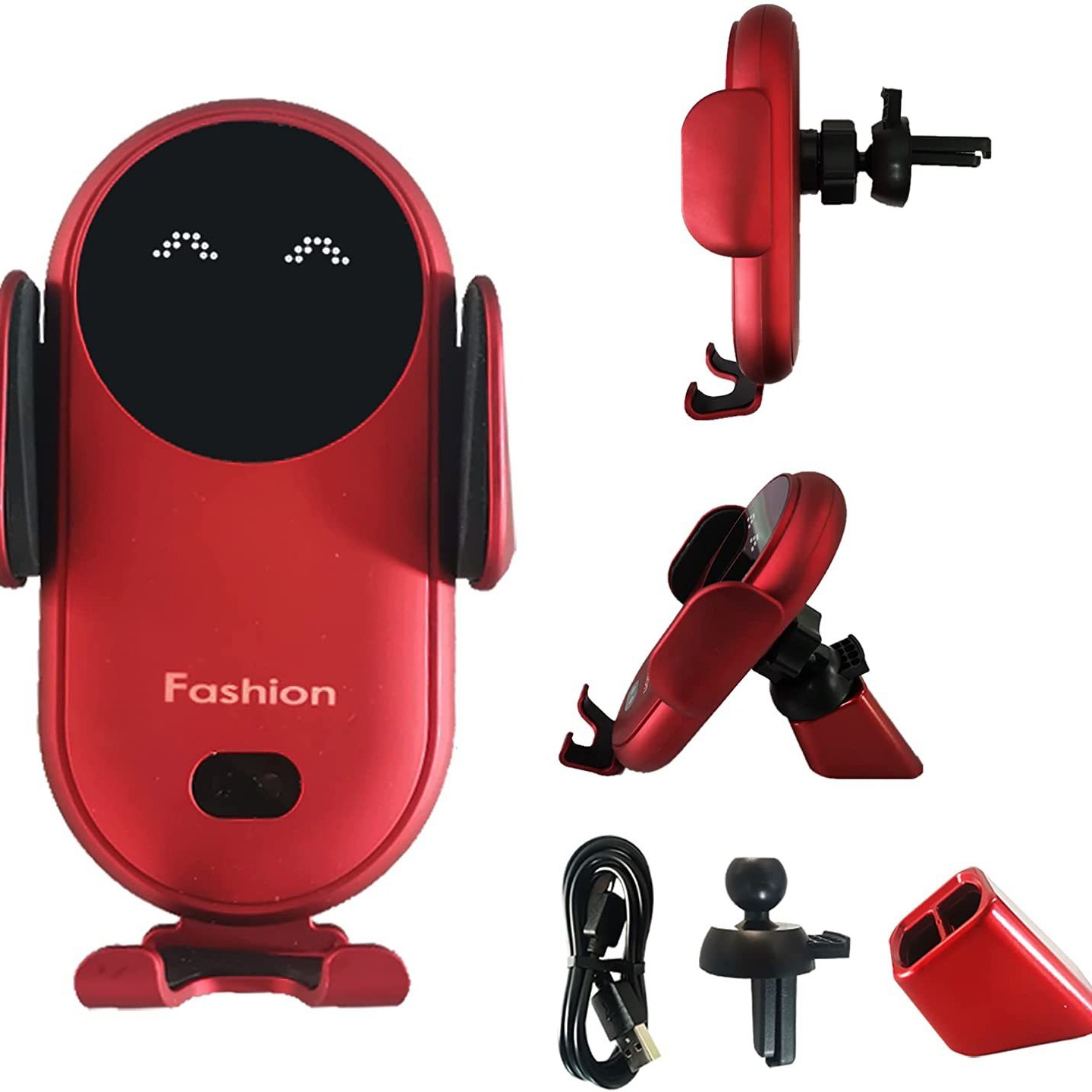 The new S11 smart infrared sensor car wireless charger with 10W/15W fast charging phone stand and sound effect Item Picture