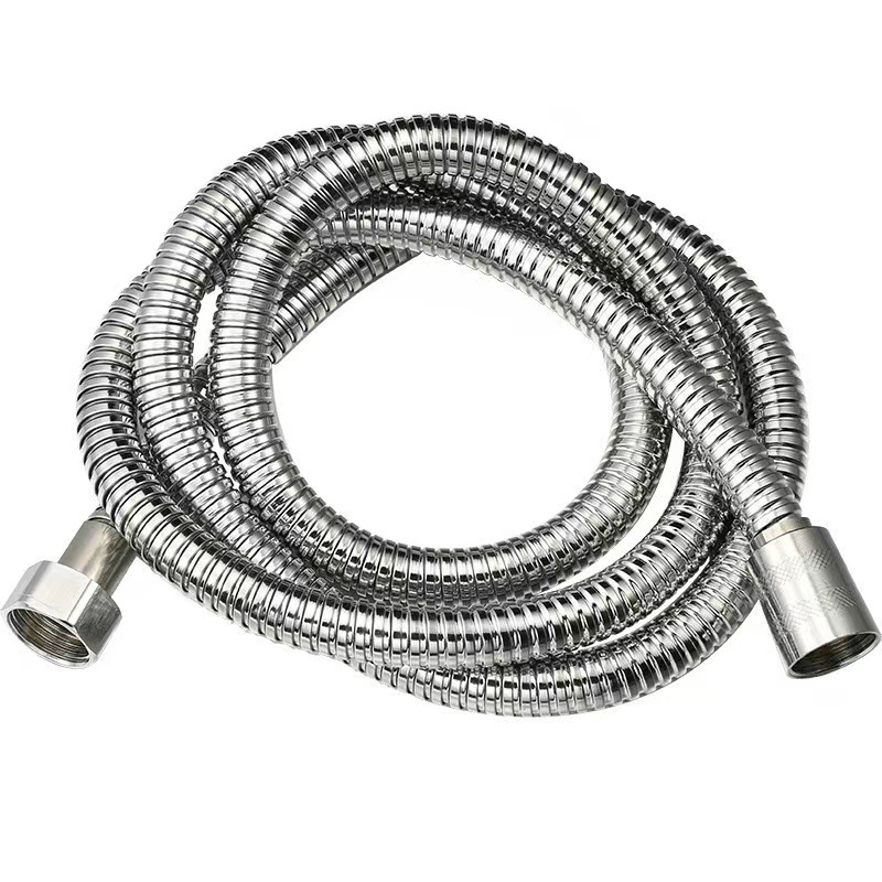 Stainless steel explosion-proof encrypted showerhead hose, lotus pod nozzle, water pipe, shower pipe, metal hose, 1.5 meters and 2 meters universal Item Picture