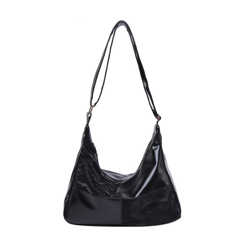 The 2024 new model features a niche design with contrasting colors, a hand-held retro single-shoulder crossbody bag with a high-quality commuting underarm Item Picture