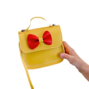 Cute girl's bow single-shoulder bag 2023 new style Korean princess trendy children's fashionable and personalized small coin wallet Item Picture