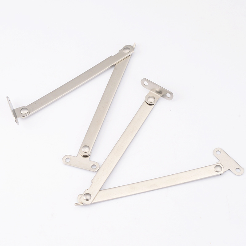 Bottom flip door pull rod, two-fold pull rod, cabinet door pull rod, cabinet hardware accessories, folding pull rod, cabinet door support rod Specification drawing