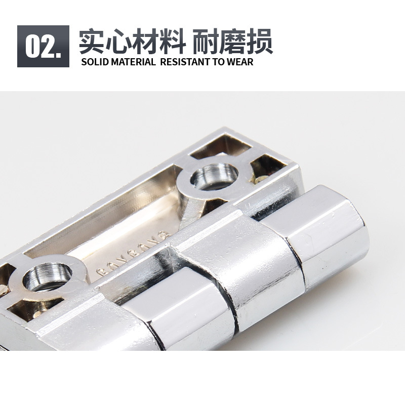Chromium-zinc alloy hinge aluminum distribution box 4060 electrical cabinet door hinge machine tool industrial hinge heavy-duty thickened metal Specification drawing