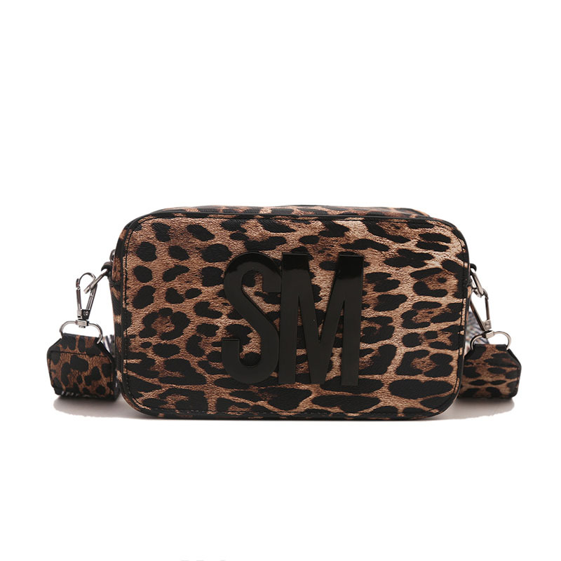 Cross-border Women's Bag 2024, candy-colored fashionable single-shoulder crossbody bag, versatile camera bag, wide shoulder strap, letter small square bag Item Picture