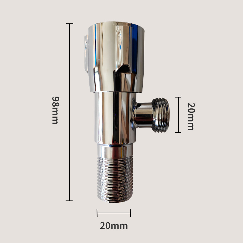 Factory wholesale Angle valves, three-wheel Angle valves, stainless steel Angle valves, double-outlet Angle valves, copper core Angle valves, kitchen details Picture