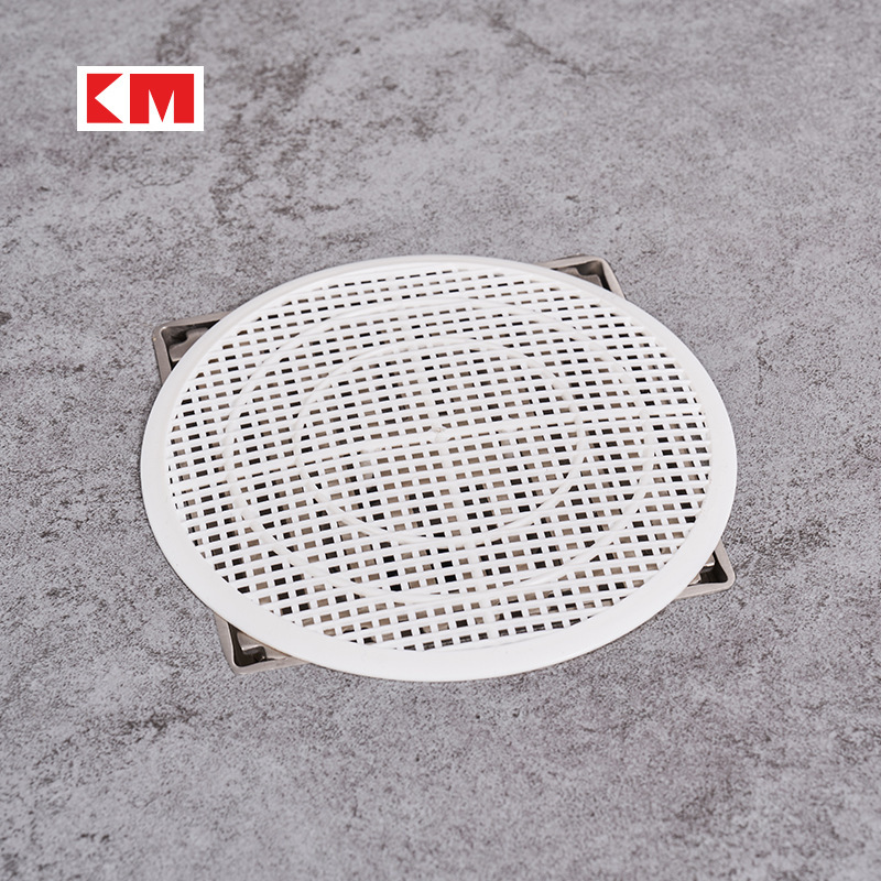 Japanese KM bathroom anti-hair, hair filter and hair-blocking net, kitchen sink anti-clogging wonder, plastic floor drain sticker Specification drawing