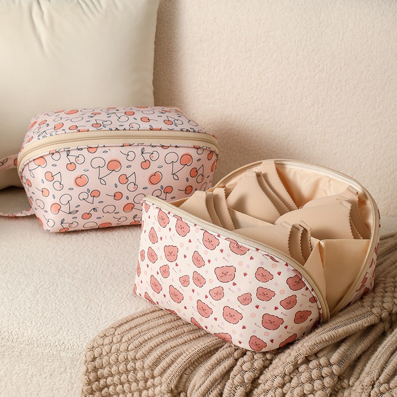 New large-capacity pillow-patterned bra bag, hand-held underwear and underpants storage bag, travel underwear storage bag full figure