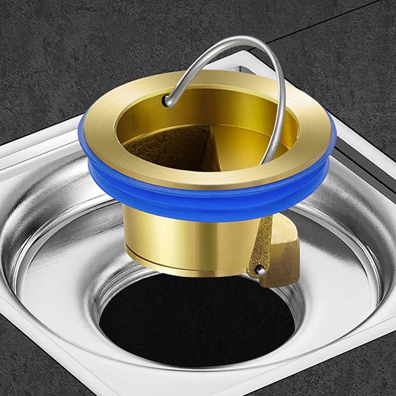 Anti-odor floor drain and sewer pipe for bathroom, anti-odor backflow wonder, universal all-copper core sealing cover for toilet and kitchen insect prevention full figure