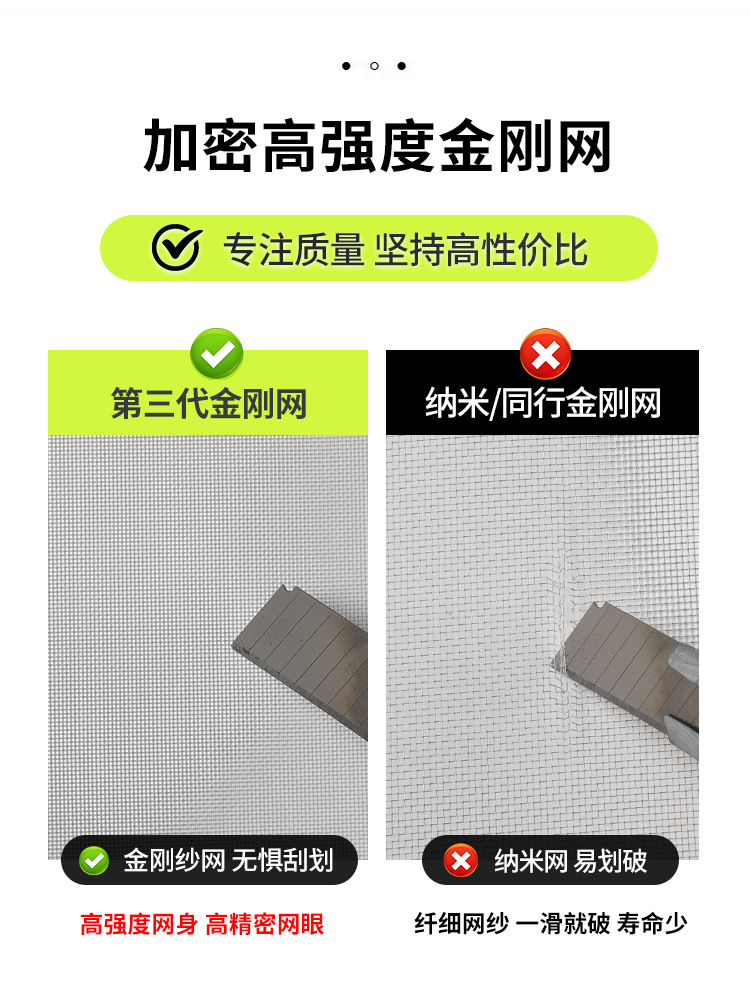 Mosquito-proof window screen, self-installed household Velcro, simple self-adhesive window, no need for drilling, invisible sand direct sales details Picture