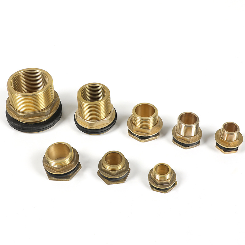 Water tank joint, water tower, fish tank, water pool, inner and outer wires, direct water tank drainage, all-copper, 4-inch and 6-inch extended, all-copper accessories details Picture