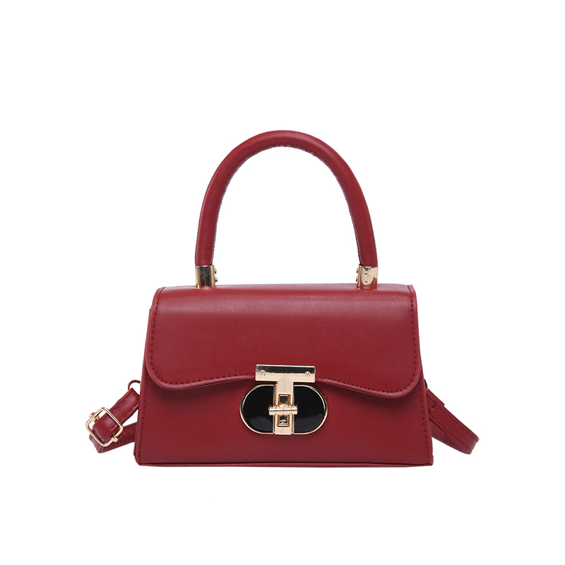 Casual and fashionable handbag, simple and retro small square bag for women, Spring 2025 new style women's bag, casual and retro single-shoulder bag Item Picture