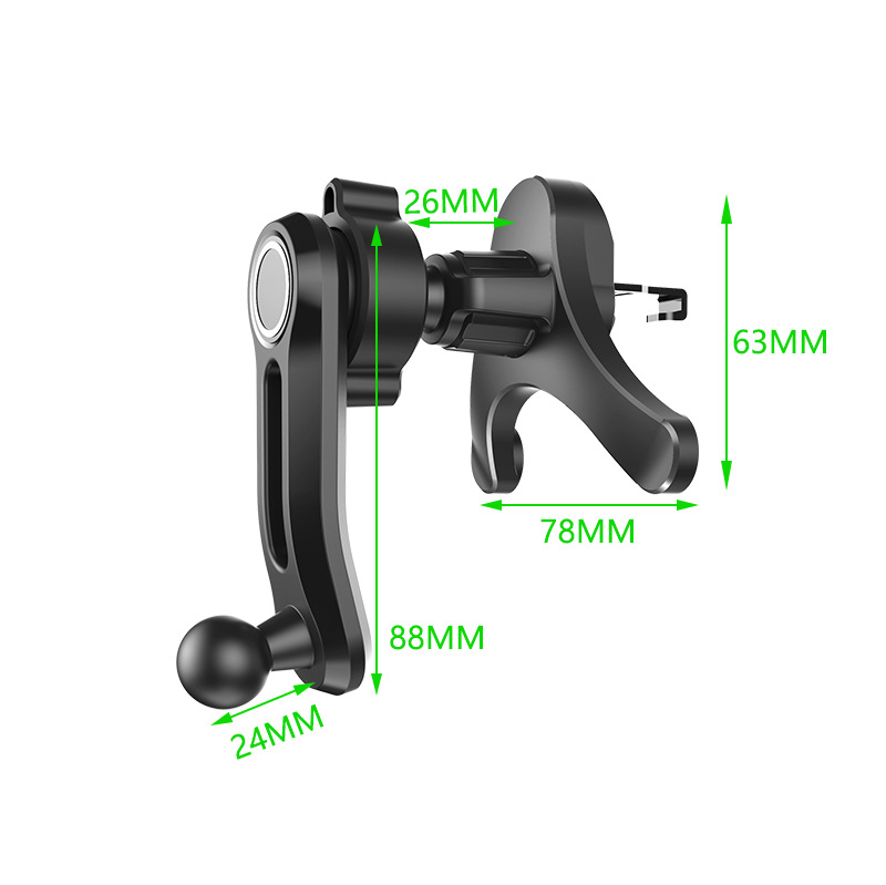 New second-generation Y-shaped base circular air conditioning outlet car bracket clip for car air outlet mobile phone stand accessories Application Scenario