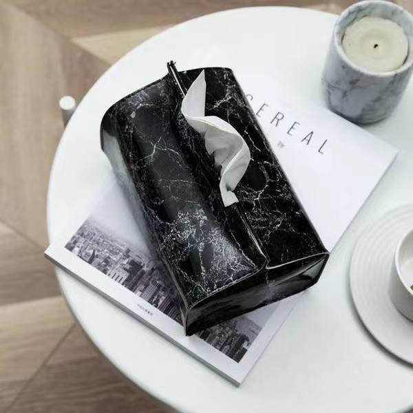 Nordic ins minimalist home living room creative tissue storage box, suitable for bedroom, living room, dining table and car use Specification drawing