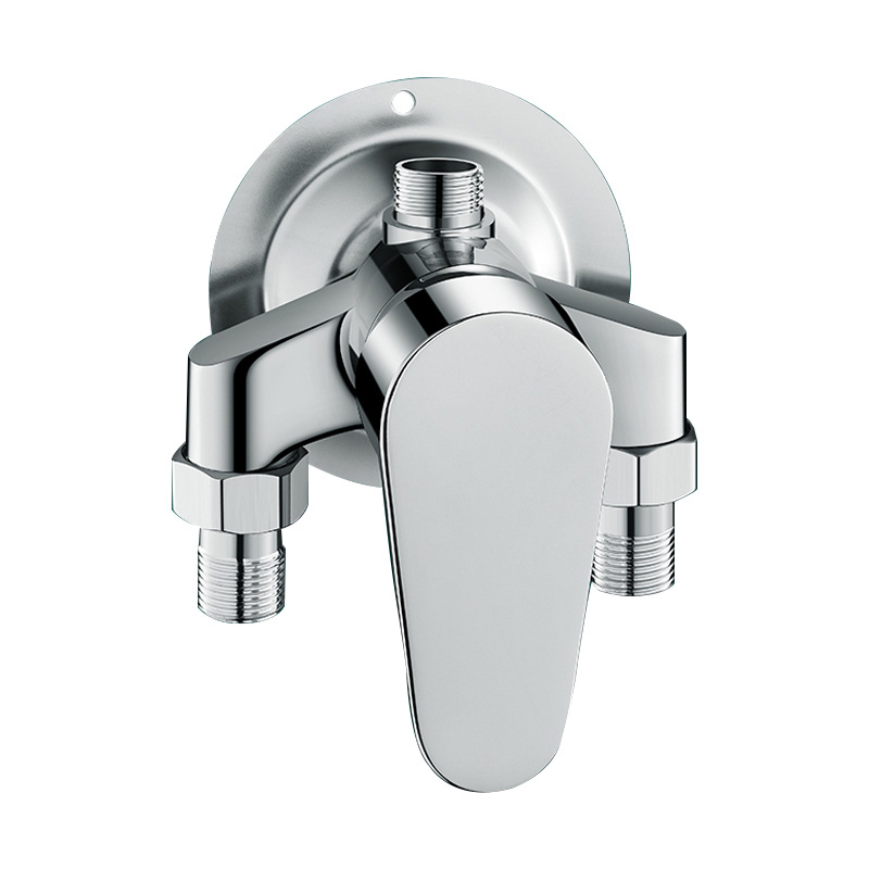 Exposed water heater mixing valve, hot and cold water faucet, shower head set, solar bathroom faucet, simple water filling Item Picture