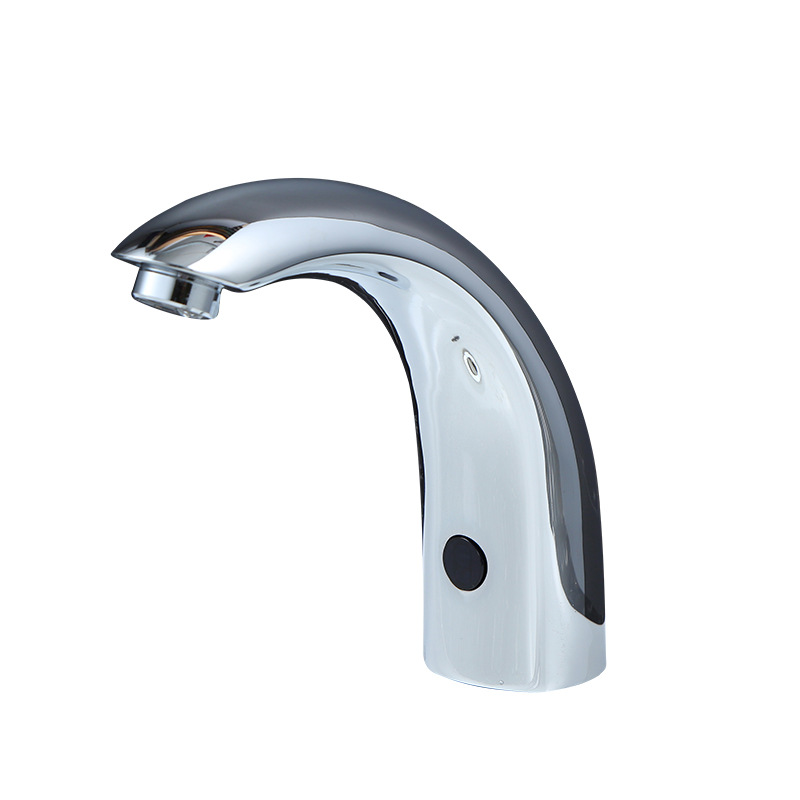 Manufacturer wholesale washbasins, bathroom cold and hot sensor all-copper faucets, automatic faucets, bathroom sensor faucets Item Picture