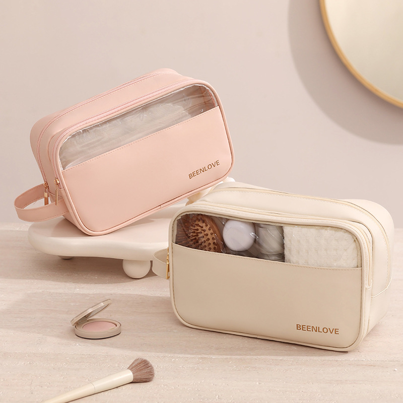 Runhui's new Naisi hand-held dry and wet toiletries bag, makeup bag, large-capacity travel compartmentalized toiletries bag, one-piece consignment full figure