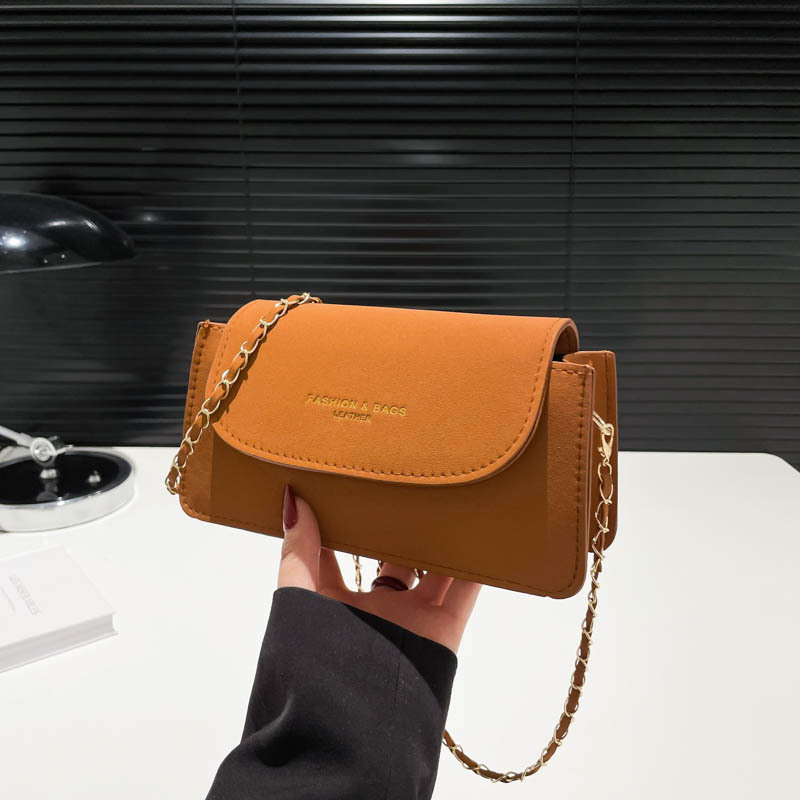 High-end fashion bag, textured women's bag, 2024 new trendy and versatile small square bag, simple Korean-style single-shoulder bag full figure