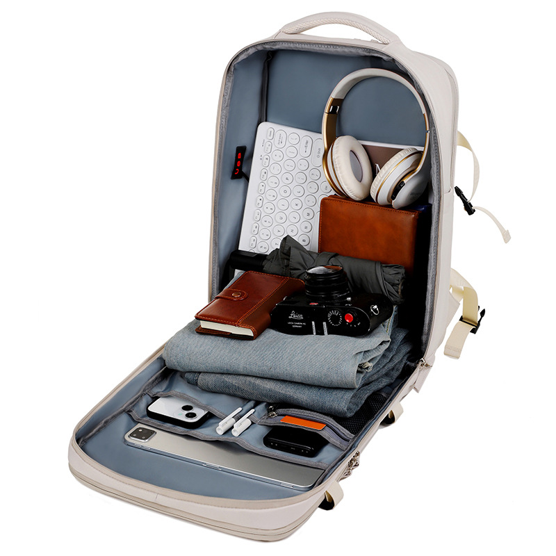 Large-capacity backpacks, independent shoe compartments, dry-wet separation, backpacks for short trips and business trips, college students' computer schoolbags Specification drawing