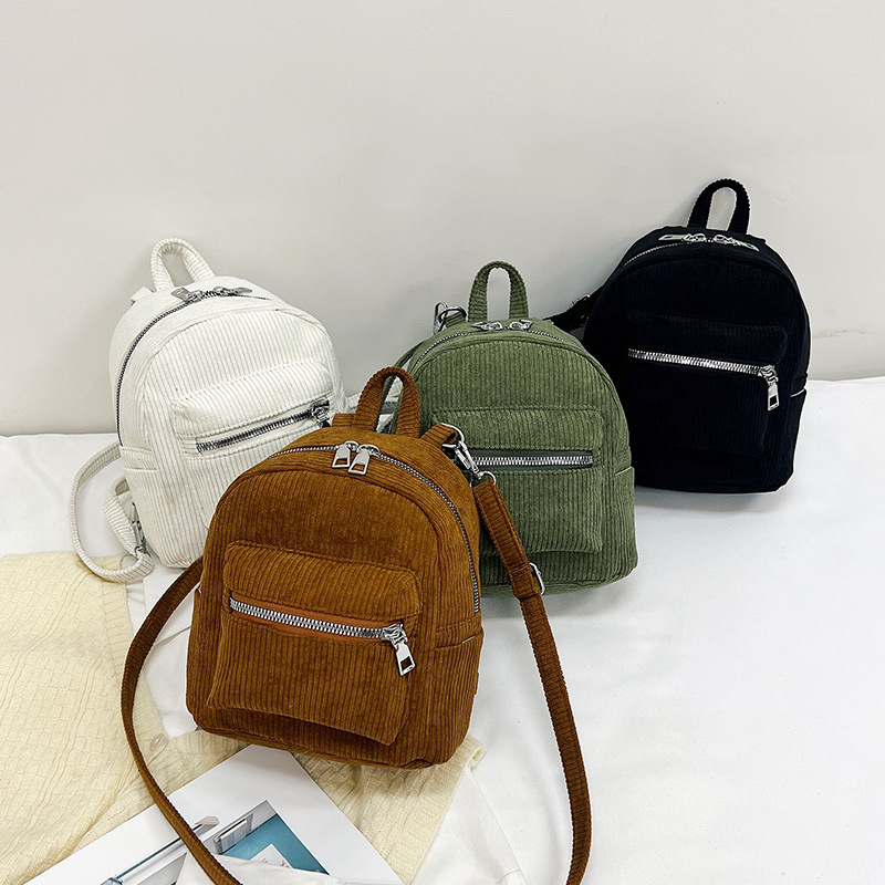 New trendy crossbody bags from Japan and South Korea, single-shoulder commuter bags, corduroy women's bags, high-quality and versatile backpacks and handbags Application Scenario