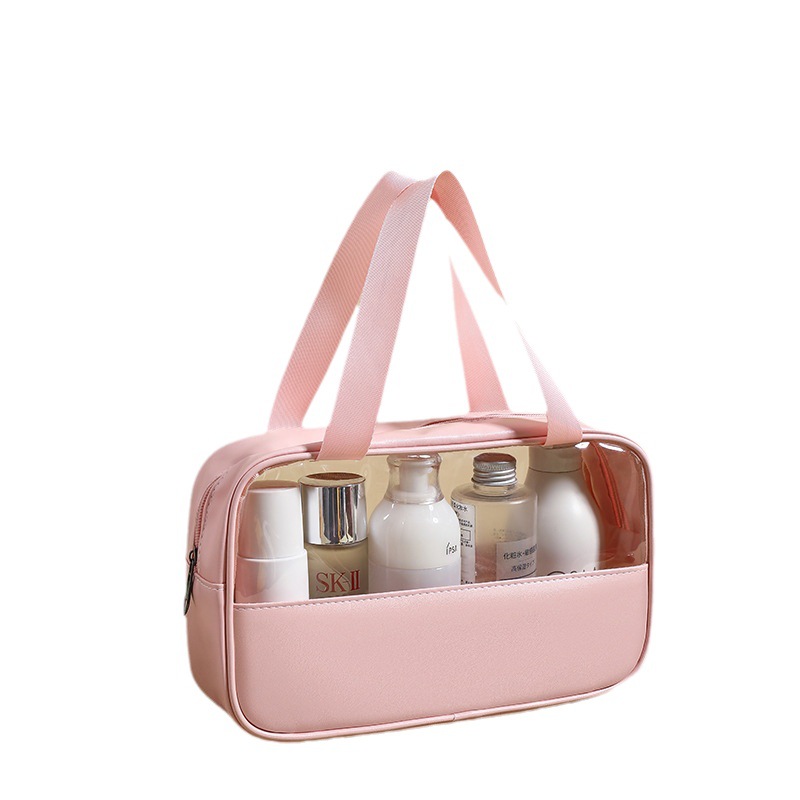 Carefully selected pu cosmetic bags, waterproof storage toiletry bags, large-capacity portable storage bags, hand-held travel storage bags Item Picture
