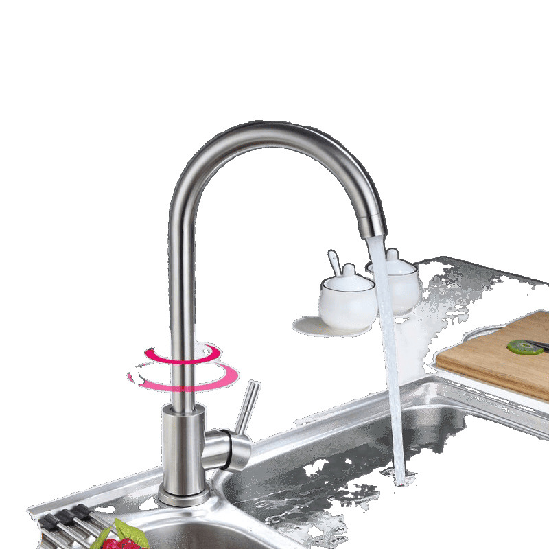 All-copper kitchen hot and cold water faucets, sink for washing vegetables, dishes, laundry pool, sink and washbasin, rotatable household model Item Picture