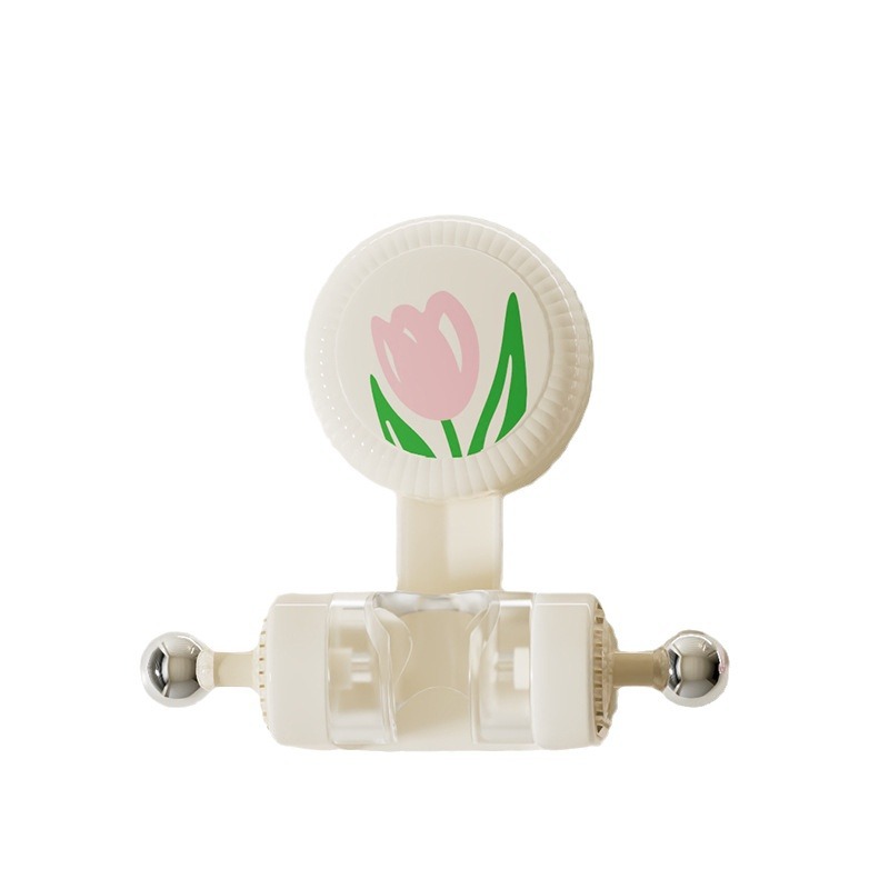 Tulip showerhead stand, household non-drilling showerhead bracket, suction cup base, children's bathroom fixator hanging seat Item Picture