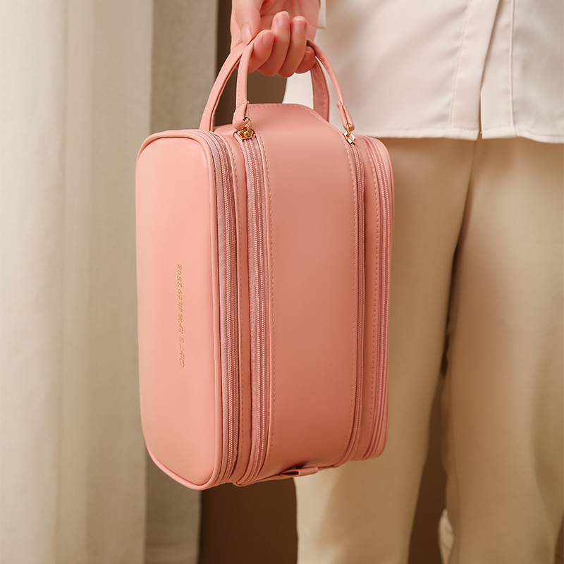 Runhui Big Ear PU makeup Bag, travel storage bag, hand-held toiletry bag, internet-famous makeup bag, large capacity, high-end feel Application Scenario