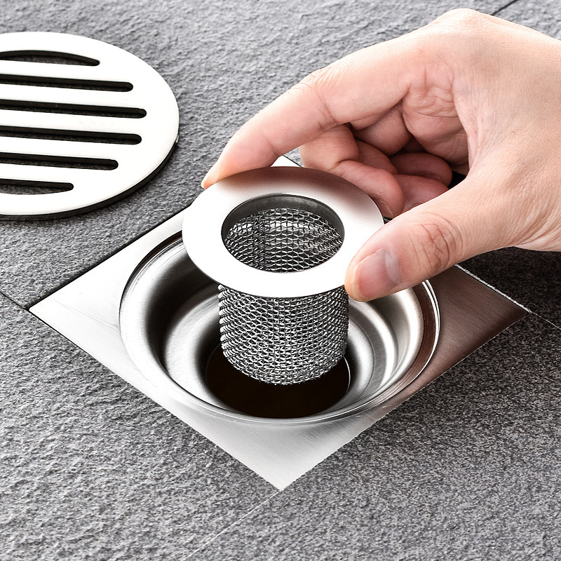 Wholesale stainless steel floor grille, toilet, bathroom, sewer, hair filter, drain filter mesh Specification drawing