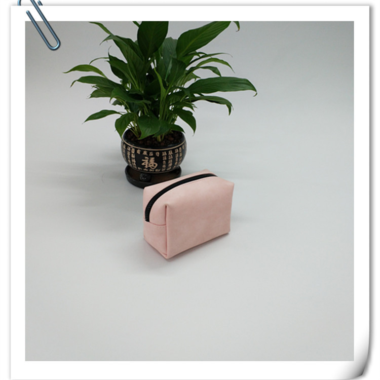 Customized PU waterproof makeup bag, women's outdoor travel cosmetics storage bag, multi-functional zipper portable toiletry bag Specification drawing