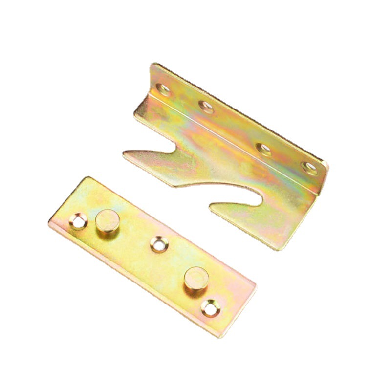 Thickened bed hinges, bed pins, bed buckles, bed corner codes, furniture invisible wooden strips, bed hinges, connecting parts, screws Item Picture
