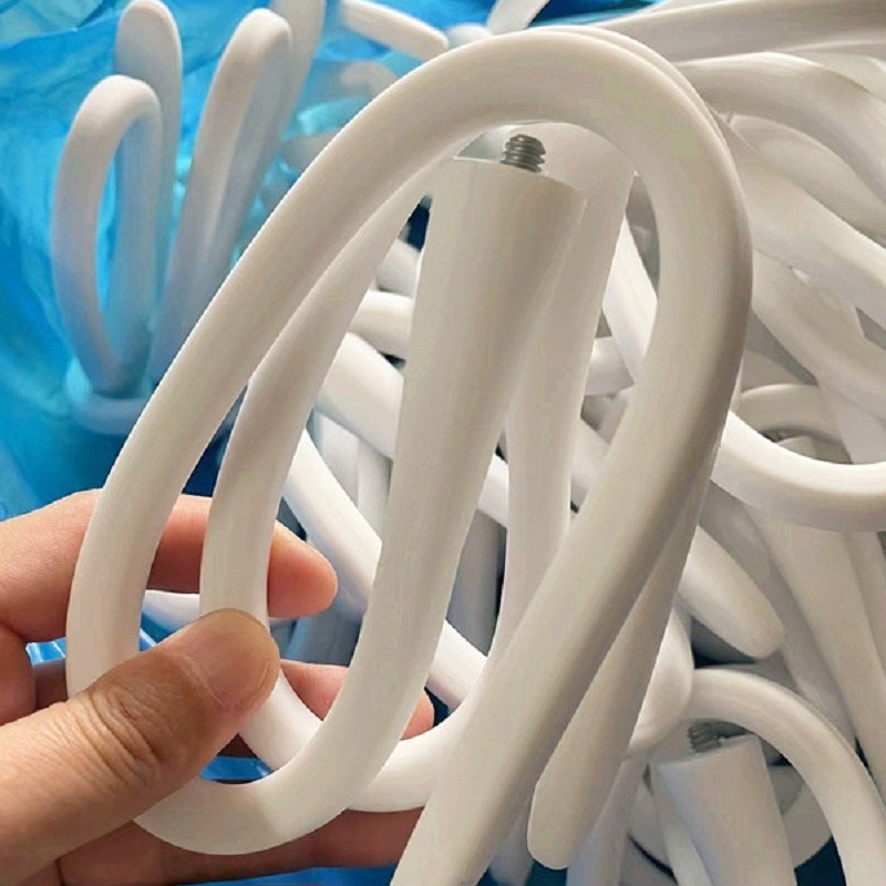 @@@@ small round head white silicone bracket, camera bracket, monitor bracket, export product environmentally friendly full figure