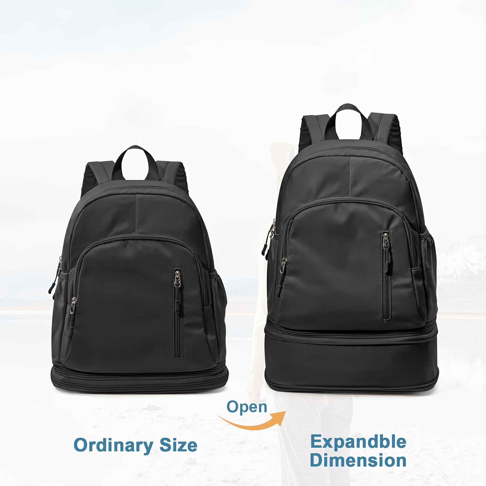 Feihong Cross-border Men's and women's backpacks are fashionable and casual backpacks with high appearance standards and large capacity, adjustable straps Application Scenario