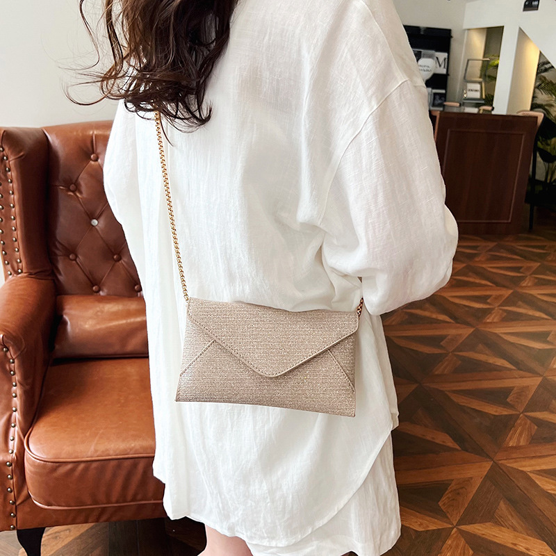Cross-border women's bag, fashionable mobile phone, single-shoulder small square bag, mini chain envelope crossbody bag Specification drawing