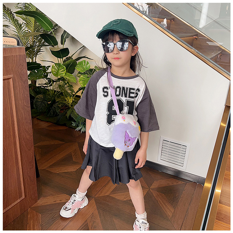 24 New plush ice cream packs, cute dolls, Melody single-shoulder bags, children's crossbody bags, coin purges, factory direct sales Application Scenario