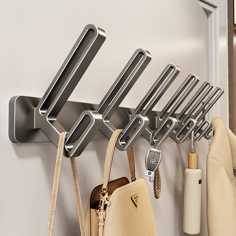 Wall-mounted clothes hanger, wall-mounted protective garment, no need for drilling, garment hook, hook at the back of the door, entrance, foyer, wardrobe, adhesive strong hook full figure