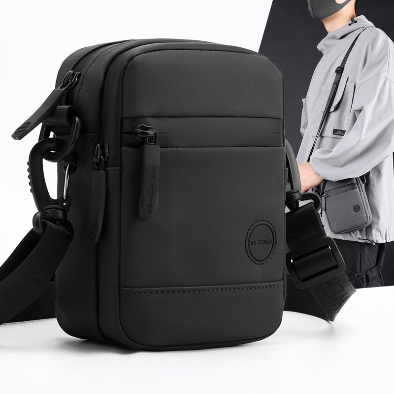 WEPOWER's new men's crossbody bag, mini single-shoulder bag, mobile phone bag and multi-functional waist bag full figure