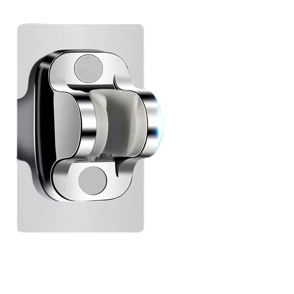 The non-drilling showerhead bracket, adjustable hanging seat, seamless shower stand, rain shower lotus pod, fixed black base Item Picture