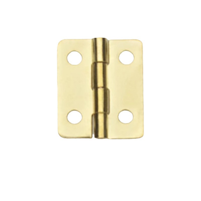 Chengyu 1-inch rounded corner yellow hinge copper-plated hinge wooden box gift hinge packaging box hardware 2.3*1.9cm Item Picture