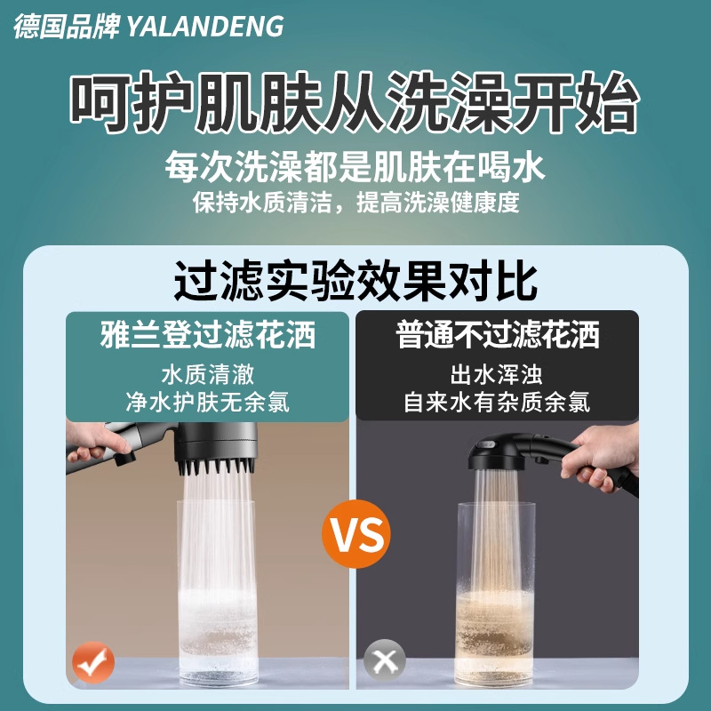 Spray pressurized showerhead, super strong bathroom heater, lotus pod set, home bath, rain filter, pressurized shower head Application Scenario