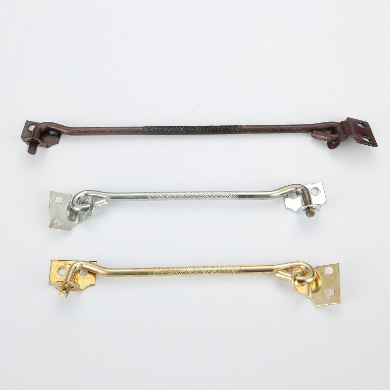 Old-fashioned window wind hooks, iron hooks, window hooks, lock hooks, door and window hooks, 6-inch and 8-inch solid nail hooks for doors and Windows, fixed wind hooks details Picture