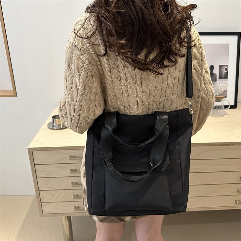 Lightweight handbag, large-capacity commuter bag, 2025 spring work bag for women, student class single-shoulder bag, simple large bag Specification drawing